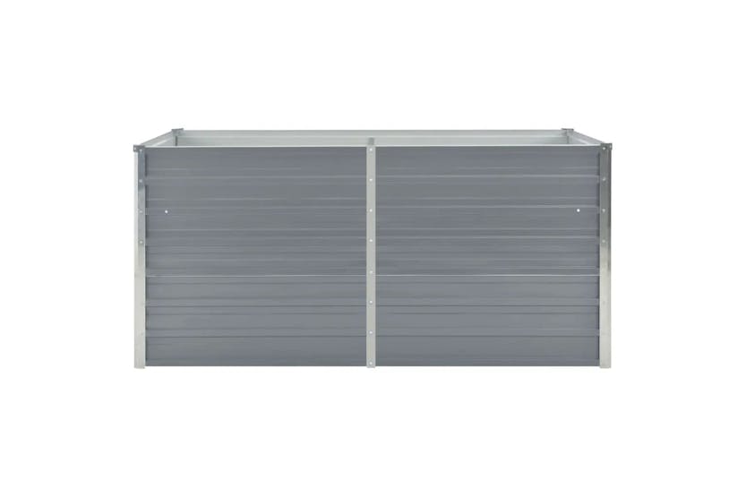 vidaXL 42404 Raised Garden Bed 160x80x77cm Galvanised Steel Grey vidaXL 42404 Raised Garden Bed 160x80x77cm Galvanised Steel Grey