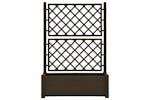 vidaXL 313984 Garden Planter With Trellis 100x43x142cm Pp Mocha vidaXL 313984 Garden Planter With Trellis 100x43x142cm Pp Mocha
