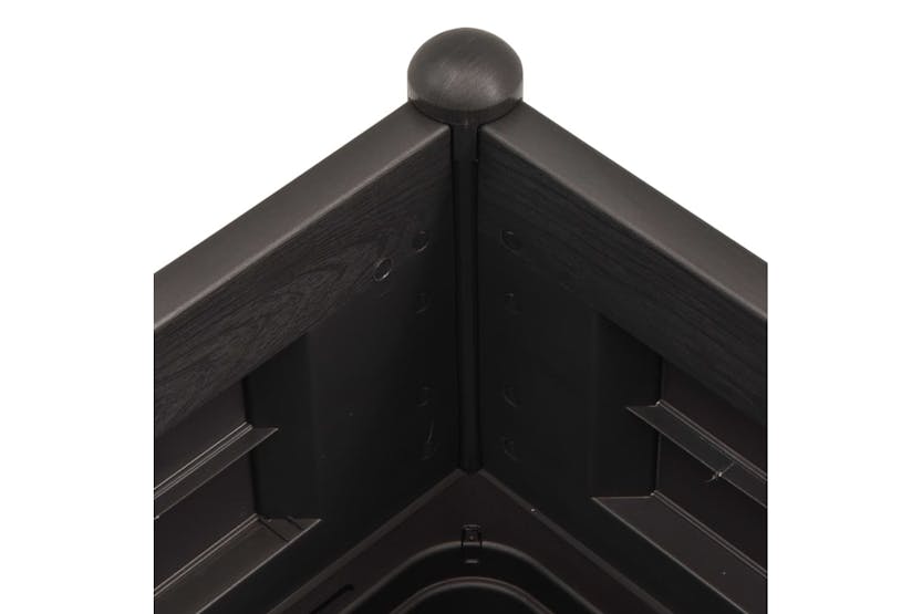 vidaXL 313977 Garden Raised Bed Pp Anthracite 100x43x35cm vidaXL 313977 Garden Raised Bed Pp Anthracite 100x43x35cm