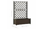 vidaXL 313984 Garden Planter With Trellis 100x43x142cm Pp Mocha vidaXL 313984 Garden Planter With Trellis 100x43x142cm Pp Mocha