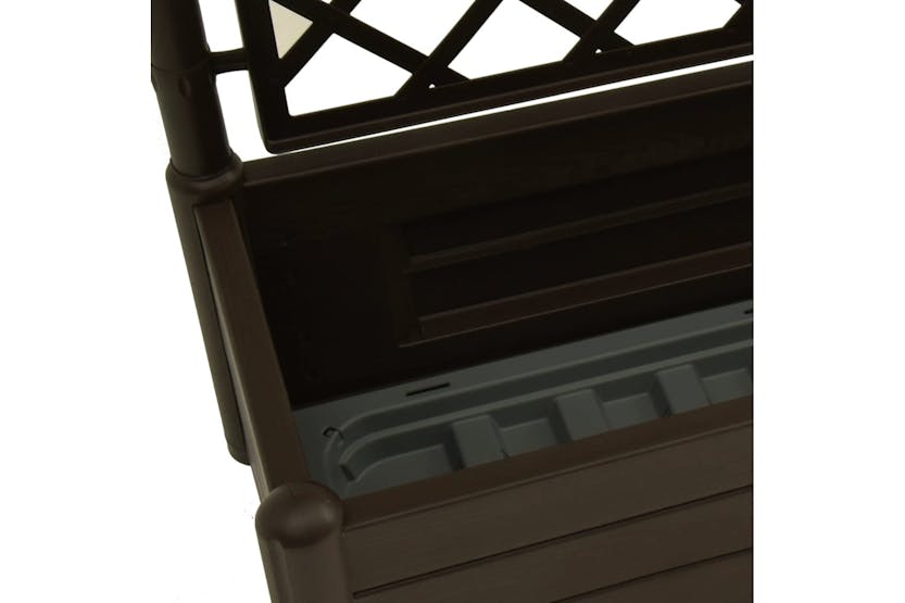 vidaXL 313984 Garden Planter With Trellis 100x43x142cm Pp Mocha vidaXL 313984 Garden Planter With Trellis 100x43x142cm Pp Mocha