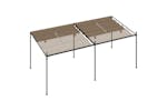 vidaXL 313633 Gazebo With Retractable Roof 600x300x233cm Taupe vidaXL 313633 Gazebo With Retractable Roof 600x300x233cm Taupe