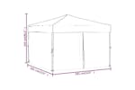 vidaXL 93522 Folding Party Tent With Sidewalls Cream 3x3 M vidaXL 93522 Folding Party Tent With Sidewalls Cream 3x3 M