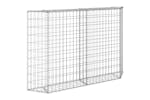 vidaXL 145654 Trapezium Gabion Raised Bed Galvanised Steel 150x20x100cm vidaXL 145654 Trapezium Gabion Raised Bed Galvanised Steel 150x20x100cm