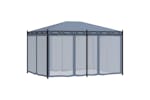 vidaXL 48057 Gazebo With Mesh Screens 3x4 M Anthracite Steel vidaXL 48057 Gazebo With Mesh Screens 3x4 M Anthracite Steel