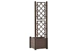 vidaXL 313980 Garden Planter With Trellis 43x43x142cm Pp Mocha vidaXL 313980 Garden Planter With Trellis 43x43x142cm Pp Mocha