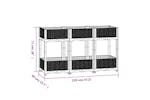 vidaXL 310407 Raised Bed 120x40x71cm Polypropylene vidaXL 310407 Raised Bed 120x40x71cm Polypropylene