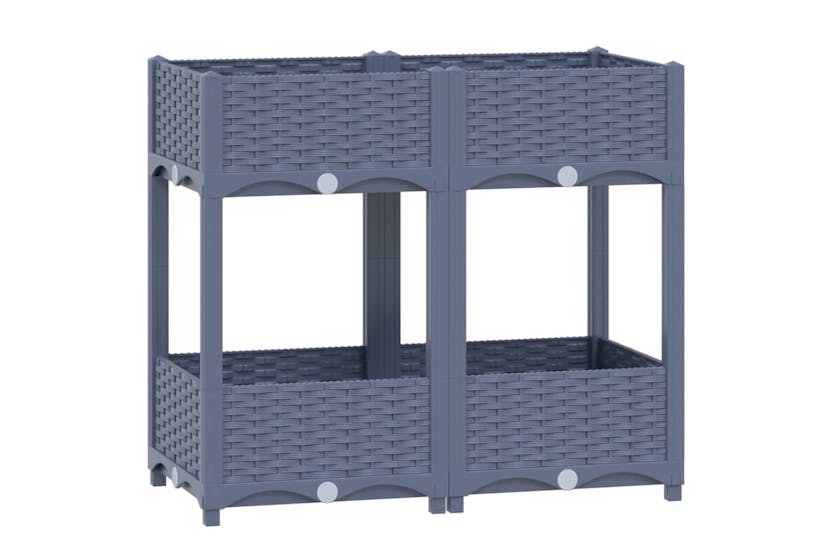 vidaXL 310406 Raised Bed 80x40x71cm Polypropylene vidaXL 310406 Raised Bed 80x40x71cm Polypropylene