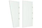 vidaXL 3095482 2 Piece Side Panels For Door Canopy Transparent Tempered Glass vidaXL 3095482 2 Piece Side Panels For Door Canopy Transparent Tempered Glass