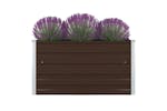 Vidaxl Raised Garden Bed 100x100x45 Cm Galvanised Steel Brown Vidaxl Raised Garden Bed 100x100x45 Cm Galvanised Steel Brown