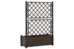 vidaXL 313984 Garden Planter With Trellis 100x43x142cm Pp Mocha vidaXL 313984 Garden Planter With Trellis 100x43x142cm Pp Mocha