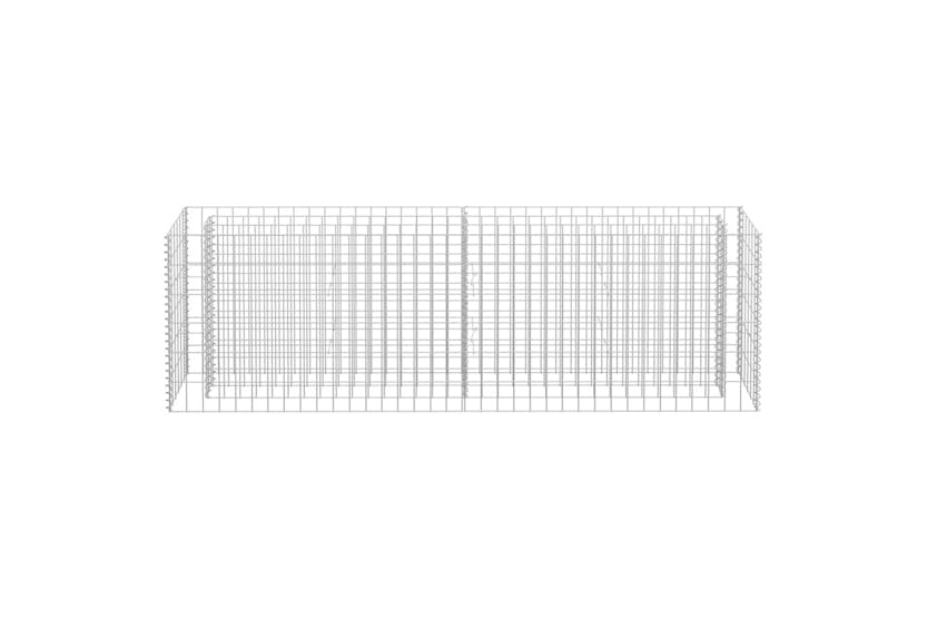 vidaXL 145634 Gabion Raised Bed Galvanised Steel 180x30x60cm vidaXL 145634 Gabion Raised Bed Galvanised Steel 180x30x60cm