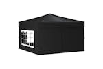 vidaXL 93525 Folding Party Tent With Sidewalls Black 3x3 M vidaXL 93525 Folding Party Tent With Sidewalls Black 3x3 M