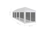 vidaXL 45112 Party Tent With 10 Mesh Sidewalls 12x3 M vidaXL 45112 Party Tent With 10 Mesh Sidewalls 12x3 M