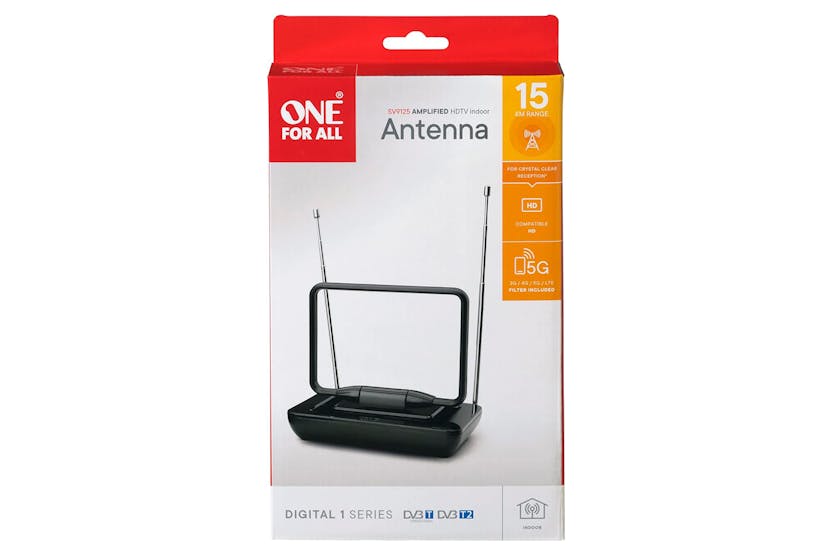 One For All Amplified Indoor TV Antenna | SV9125-5G One For All Amplified Indoor TV Antenna | SV9125-5G