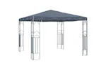 vidaXL 3070339 Gazebo With Led String Lights 300x300cm Anthracite vidaXL 3070339 Gazebo With Led String Lights 300x300cm Anthracite