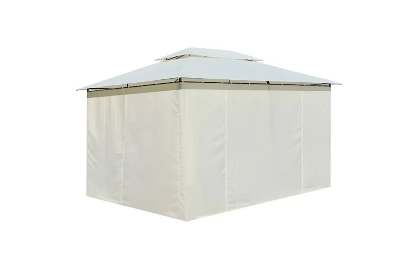 vidaXL 43216 Garden Marquee With Curtains 4x3 M White vidaXL 43216 Garden Marquee With Curtains 4x3 M White