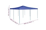 vidaXL 48901 Folding Gazebo 5x5 M Blue vidaXL 48901 Folding Gazebo 5x5 M Blue