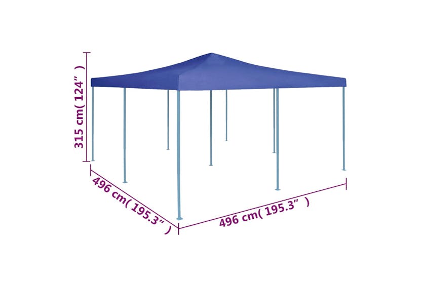 vidaXL 48901 Folding Gazebo 5x5 M Blue vidaXL 48901 Folding Gazebo 5x5 M Blue