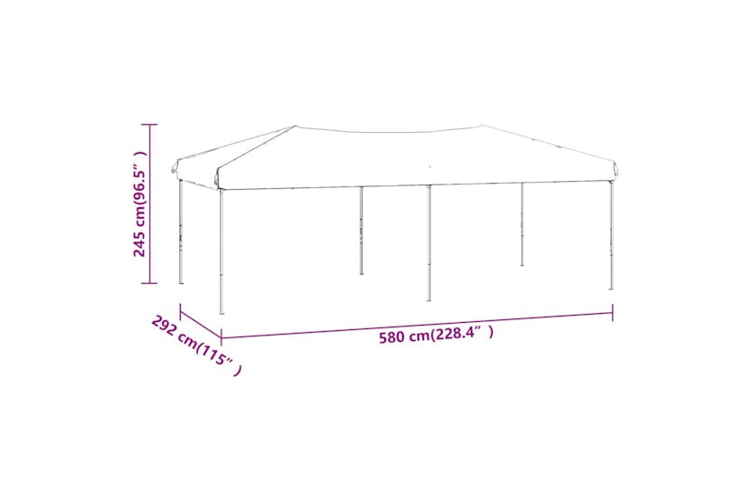vidaXL 93538 Folding Party Tent White 3x6 M vidaXL 93538 Folding Party Tent White 3x6 M