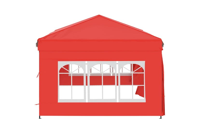 vidaXL 93548 Folding Party Tent With Sidewalls Red 3x6 M vidaXL 93548 Folding Party Tent With Sidewalls Red 3x6 M