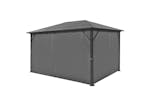 vidaXL 44890 Gazebo With Curtain Anthracite Aluminium 400x300cm vidaXL 44890 Gazebo With Curtain Anthracite Aluminium 400x300cm