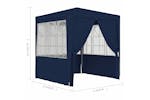 vidaXL 48517 Professional Party Tent With Side Walls 2x2 M Blue 90 G/m² vidaXL 48517 Professional Party Tent With Side Walls 2x2 M Blue 90 G/m²