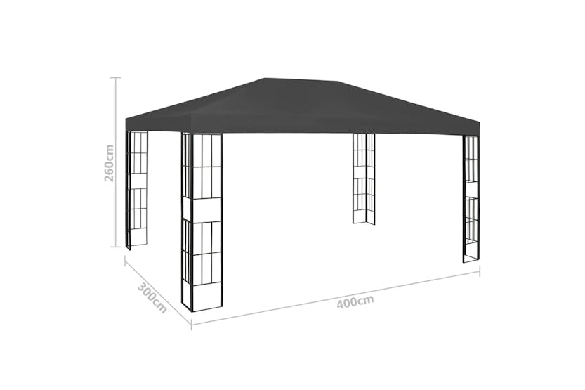 vidaXL 47985 Gazebo 3x4 M Anthracite vidaXL 47985 Gazebo 3x4 M Anthracite