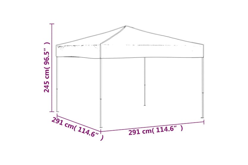 vidaXL 93515 Folding Party Tent Cream 3x3 M vidaXL 93515 Folding Party Tent Cream 3x3 M