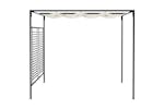 vidaXL 313623 Gazebo With Retractable Roof 3x4x2.3 M Cream 180 G/m² vidaXL 313623 Gazebo With Retractable Roof 3x4x2.3 M Cream 180 G/m²