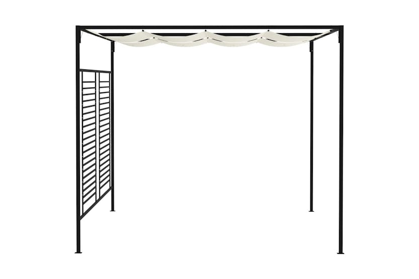 vidaXL 313623 Gazebo With Retractable Roof 3x4x2.3 M Cream 180 G/m² vidaXL 313623 Gazebo With Retractable Roof 3x4x2.3 M Cream 180 G/m²