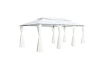 vidaXL 310073 Gazebo With Curtains 600x298x270cm White 180g/m² vidaXL 310073 Gazebo With Curtains 600x298x270cm White 180g/m²