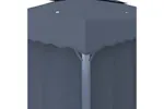 vidaXL 3070347 Gazebo With Curtain&led String Lights 3x3 M Anthracite vidaXL 3070347 Gazebo With Curtain&led String Lights 3x3 M Anthracite