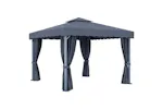vidaXL 3070347 Gazebo With Curtain&led String Lights 3x3 M Anthracite vidaXL 3070347 Gazebo With Curtain&led String Lights 3x3 M Anthracite