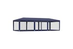 vidaXL 319262 Party Tent With 8 Mesh Sidewalls Blue 9x4 M Hdpe vidaXL 319262 Party Tent With 8 Mesh Sidewalls Blue 9x4 M Hdpe