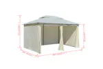 vidaXL 43216 Garden Marquee With Curtains 4x3 M White vidaXL 43216 Garden Marquee With Curtains 4x3 M White