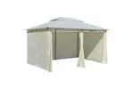 vidaXL 43216 Garden Marquee With Curtains 4x3 M White vidaXL 43216 Garden Marquee With Curtains 4x3 M White