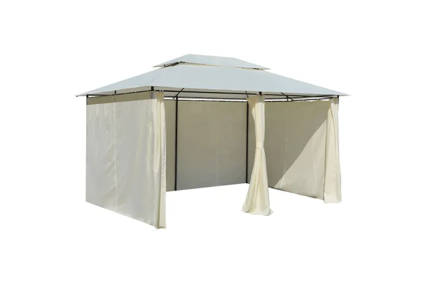 vidaXL 43216 Garden Marquee With Curtains 4x3 M White vidaXL 43216 Garden Marquee With Curtains 4x3 M White