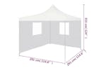 vidaXL 48862 Professional Folding Party Tent With 2 Sidewalls 3x3 M Steel White vidaXL 48862 Professional Folding Party Tent With 2 Sidewalls 3x3 M Steel White