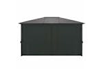vidaXL 44642 Gazebo With Curtain Aluminium 4x3x2.6 M Black vidaXL 44642 Gazebo With Curtain Aluminium 4x3x2.6 M Black