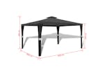 vidaXL 41453 Gazebo With Roof 3x4 M Dark Grey vidaXL 41453 Gazebo With Roof 3x4 M Dark Grey