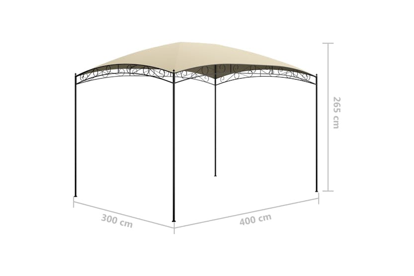 vidaXL 313909 Gazebo 3x4x2.65 M Cream 180 G/m² vidaXL 313909 Gazebo 3x4x2.65 M Cream 180 G/m²