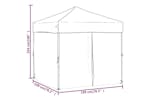 vidaXL 93508 Folding Party Tent With Sidewalls Cream 2x2 M vidaXL 93508 Folding Party Tent With Sidewalls Cream 2x2 M