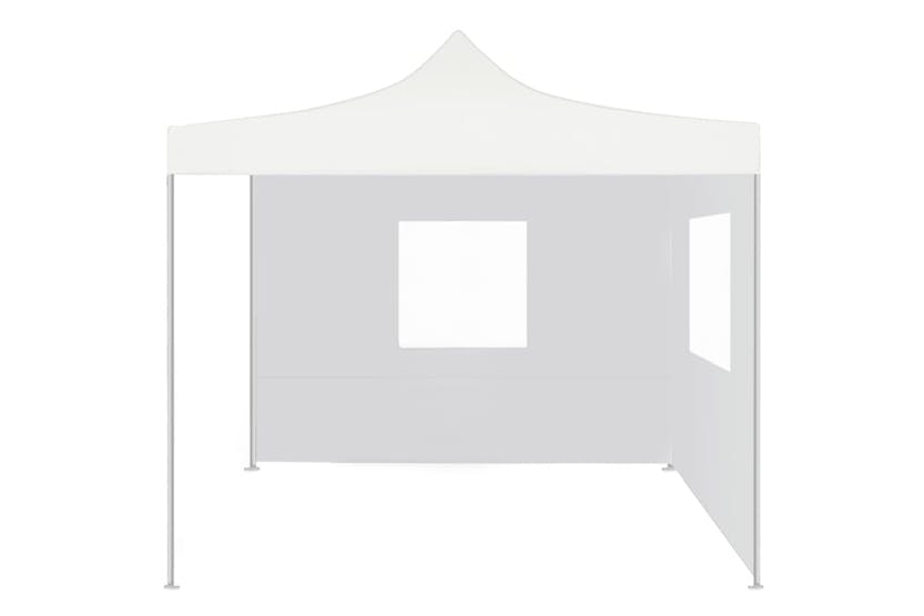 vidaXL 48862 Professional Folding Party Tent With 2 Sidewalls 3x3 M Steel White vidaXL 48862 Professional Folding Party Tent With 2 Sidewalls 3x3 M Steel White