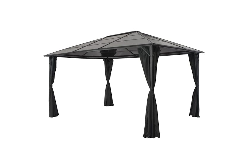 vidaXL 44642 Gazebo With Curtain Aluminium 4x3x2.6 M Black vidaXL 44642 Gazebo With Curtain Aluminium 4x3x2.6 M Black