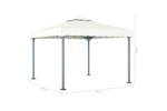 vidaXL 48058 Gazebo 300x300cm Cream Aluminium vidaXL 48058 Gazebo 300x300cm Cream Aluminium