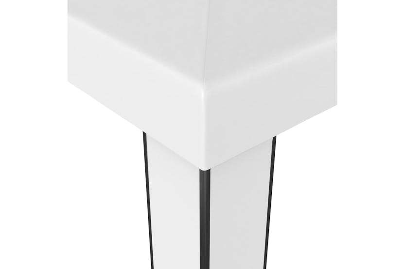 vidaXL 3070302 Gazebo With Double Roof&led String Lights 3x3 M White vidaXL 3070302 Gazebo With Double Roof&led String Lights 3x3 M White