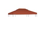 Vidaxl 2-tier Gazebo Top Cover 310 G/m2 4x3 M Terracotta Vidaxl 2-tier Gazebo Top Cover 310 G/m2 4x3 M Terracotta