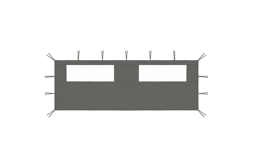 vidaXL 3070415 Gazebo Sidewall With Windows 6x2 M Anthracite vidaXL 3070415 Gazebo Sidewall With Windows 6x2 M Anthracite