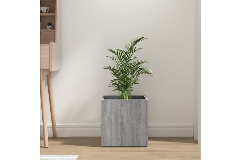 vidaXL 820500 Planter Box Grey Sonoma 40x40x40cm Engineered Wood vidaXL 820500 Planter Box Grey Sonoma 40x40x40cm Engineered Wood